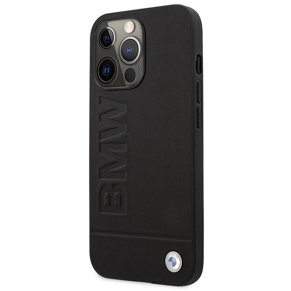 Etui BMW BMHMP14XSLLBK iPhone 14 Pro Max 6,7" sort/sort hårdkasse Signatur Logo Imprint Magsafe