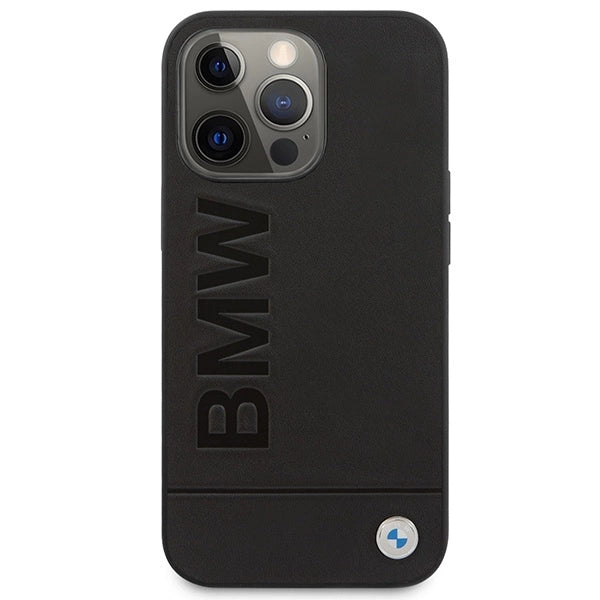 Etui BMW BMHMP14XSLLBK iPhone 14 Pro Max 6,7" sort/sort hårdkasse Signatur Logo Imprint Magsafe