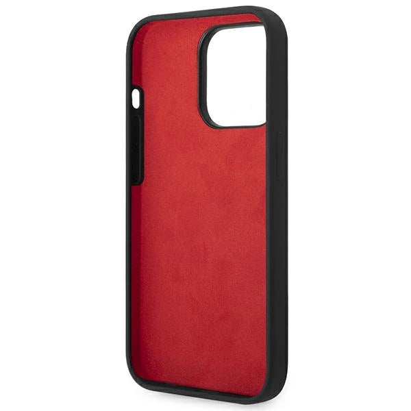 Ferrari FEHCP14LSIBBK iPhone 14 Pro 6.1" sort/sort hardcase Silikon Metal Logo