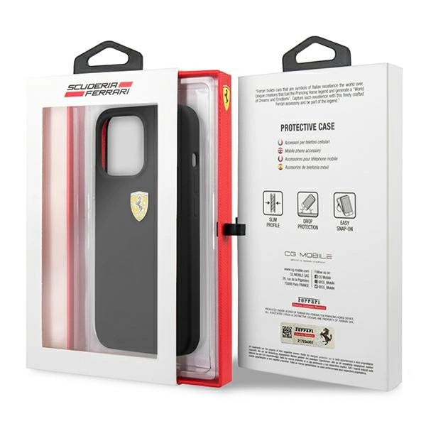Ferrari FESSIHCP13LBK iPhone 13 Pro / 13 6.1" black/black hardcase Silicone