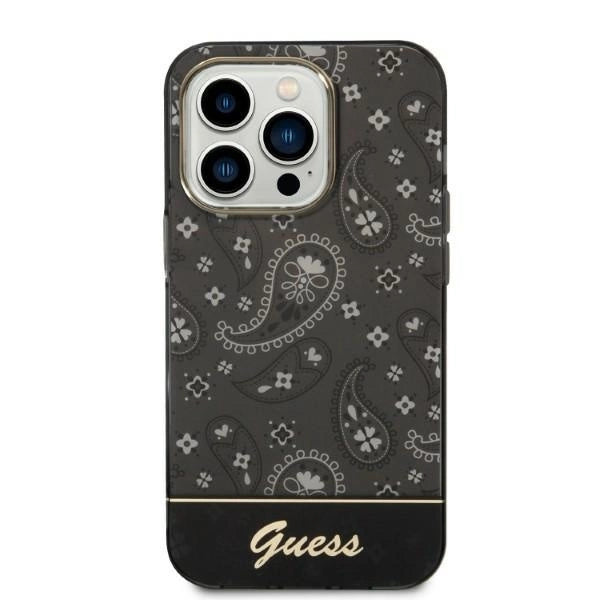 Guess Bandana Paisley iPhone 14 Pro 6.1" Case - Black