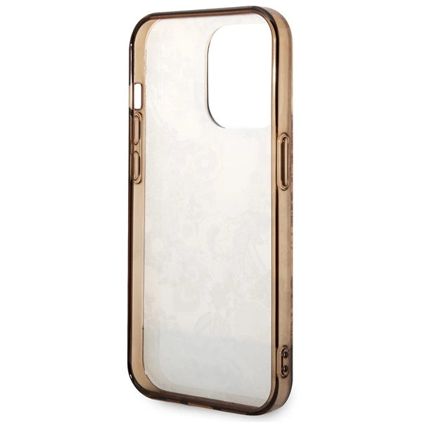 Guess GUHCP14LHGPLHC iPhone 14 Pro 6.1" ocher hardcase Porcelain Collection
