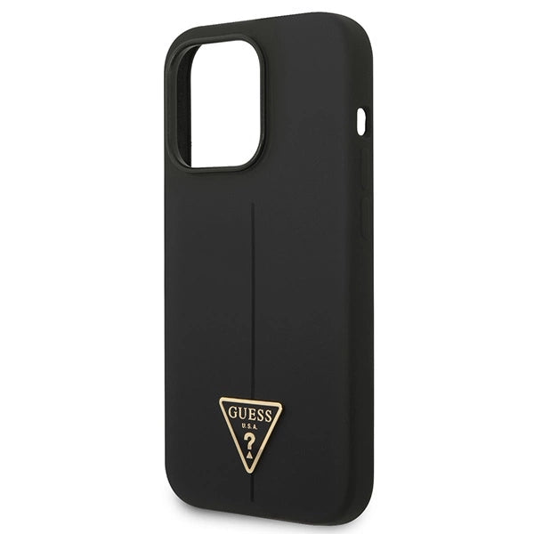 Guess GUHCP14LSLTGK iPhone 14 Pro 6.1" black/black hardcase Silicone Triangle