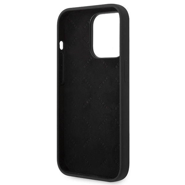 Guess GUHCP14LSLTGK iPhone 14 Pro 6.1" black/black hardcase Silicone Triangle