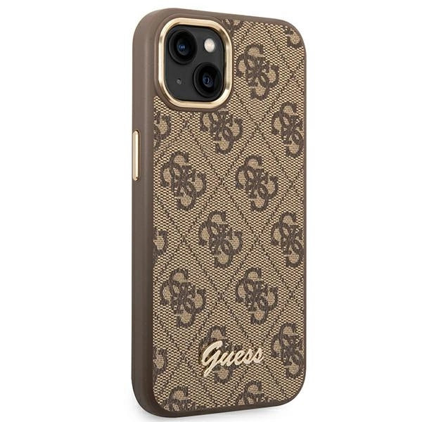 Guess GUHCP14MHG4SHW iPhone 14 Plus 6.7 "brown / brown hard case 4G Vintage Gold Logo