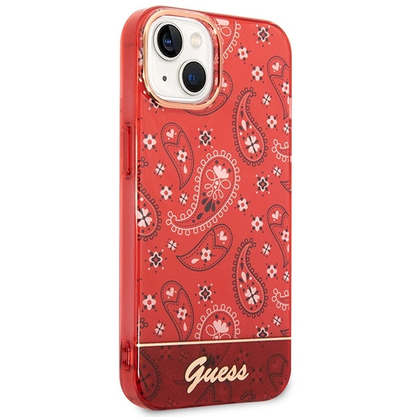Guess GUHCP14MHGBNHR iPhone 14 Plus 6.7" red/red hardcase Bandana Paisley