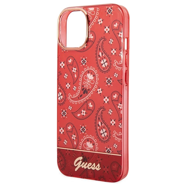 Guess GUHCP14MHGBNHR iPhone 14 Plus 6.7" red/red hardcase Bandana Paisley