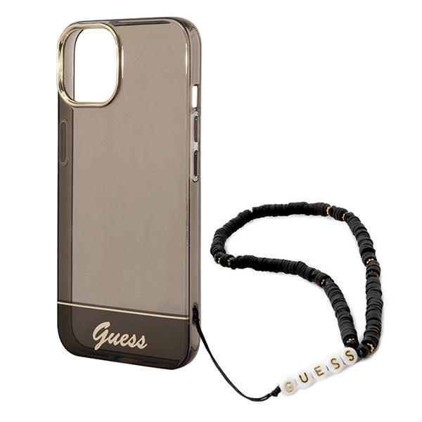Guess GUHCP14MHGCOHK iPhone 14 Plus 6,7 "black / black hardcase Translucent Pearl Strap