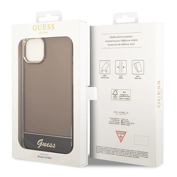 Guess GUHCP14MHGCOK iPhone 14 Plus 6.7 "black / black hardcase Translucent