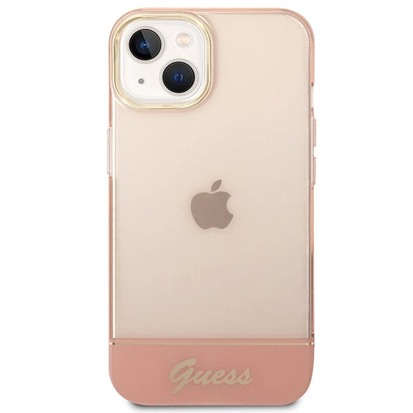 Guess GUHCP14MHGCOP iPhone 14 Plus 6.7 "pink / pink hardcase Translucent