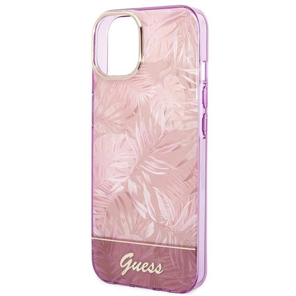 Guess GUHCP14MHGJGHP iPhone 14 Plus 6.7 "pink / pink hardcase Jungle Collection
