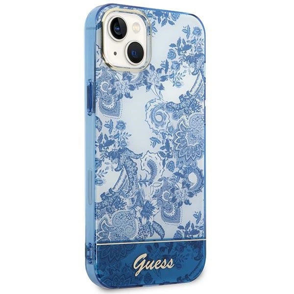 Guess GUHCP14MHGPLHB iPhone 14 Plus 6.7" blue/blue hardcase Porcelain Collection