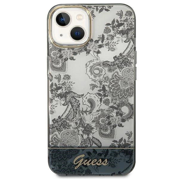 Guess GUHCP14MHGPLHG iPhone 14 Plus 6.7 "gray / gray hardcase Porcelain Collection