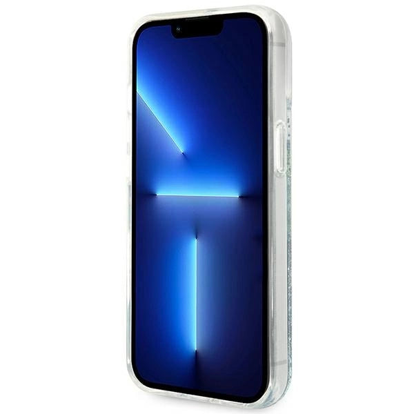 Guess GUHCP14MLFLSN iPhone 14 Plus 6.7 "green / green hardcase Flower Liquid Glitter