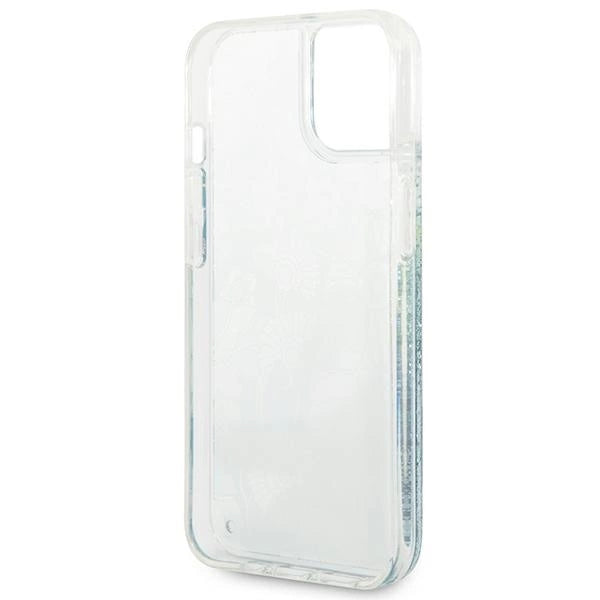 Guess GUHCP14MLFLSN iPhone 14 Plus 6.7 "green / green hardcase Flower Liquid Glitter