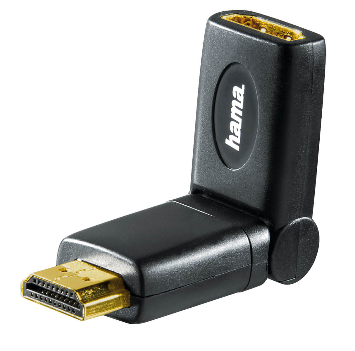 HAMA HDMI Adapter Han-Hun Rotation Sort Guldbelagt TL
