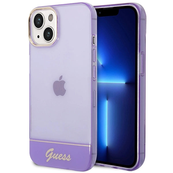 Guess Translucent iPhone 14 6.1" Case - Purple