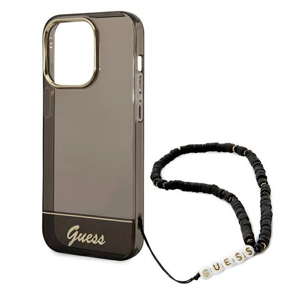 Guess GUHCP14XHGCOHK iPhone 14 Pro Max 6,7 "black / black hardcase Translucent Pearl Strap