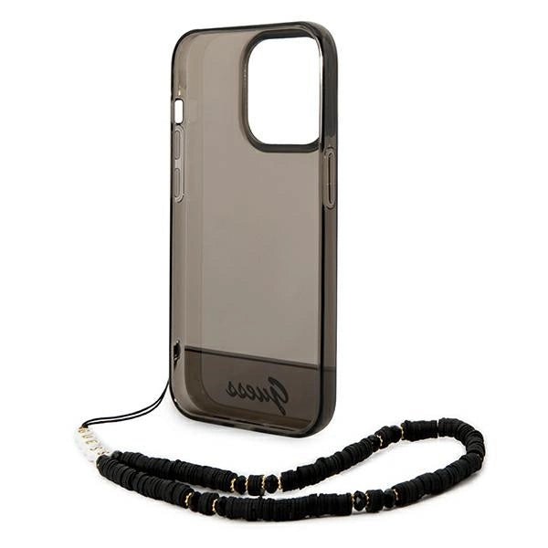 Guess GUHCP14XHGCOHK iPhone 14 Pro Max 6,7 "black / black hardcase Translucent Pearl Strap