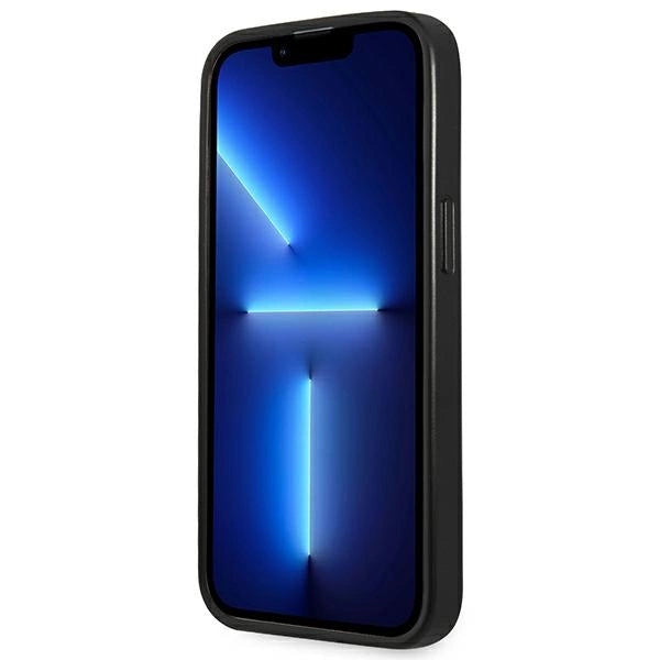 Guess GUHCP14XPSATLG iPhone 14 Pro Max 6.7 "silver / silver hardcase SaffianoTriangle Logo