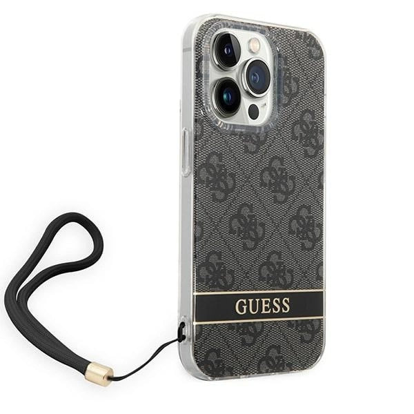 Guess GUOHCP14LH4STK iPhone 14 Pro 6.1 " sort / sort hardcase 4G Print Strap