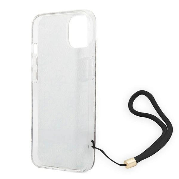 Guess GUOHCP14MH4STW iPhone 14 Plus 6.7 "brown / brown hardcase 4G Print Strap