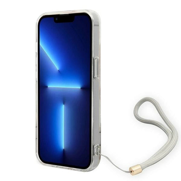 Guess GUOHCP14MHFLSU iPhone 14 Plus 6.7 "purple / purple hardcase Flower Strap