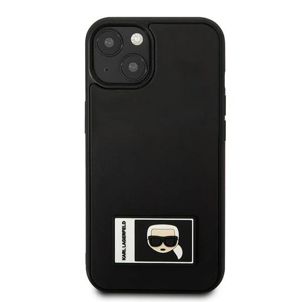 Karl Lagerfeld KLHCP13S3DKPK iPhone 13 mini 5,4 "black / black hardcase Ikonik Patch
