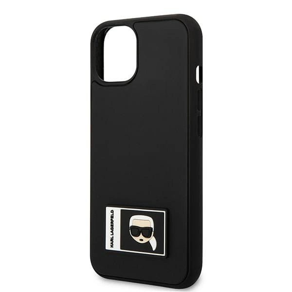 Karl Lagerfeld KLHCP13S3DKPK iPhone 13 mini 5,4 "black / black hardcase Ikonik Patch