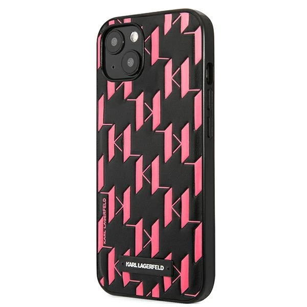 Karl Lagerfeld KLHCP13SMNMP1P iPhone 13 mini 5,4 "hardcase pink / pink Monogram Plaque
