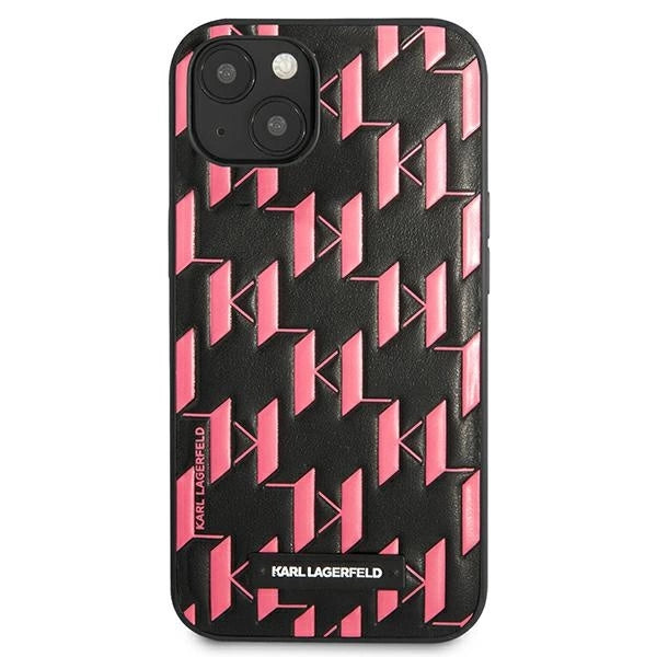 Karl Lagerfeld KLHCP13SMNMP1P iPhone 13 mini 5,4 "hardcase pink / pink Monogram Plaque
