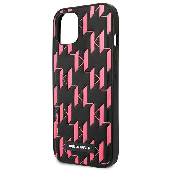 Karl Lagerfeld KLHCP13SMNMP1P iPhone 13 mini 5,4 "hardcase pink / pink Monogram Plaque