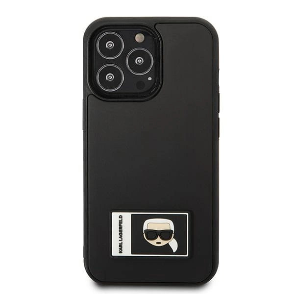 Karl Lagerfeld Ikonik Patch Case for iPhone 13 Pro Max - Black