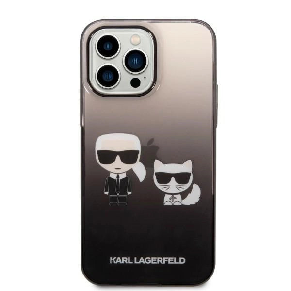 Karl Lagerfeld KLHCP14LTGKCK iPhone 14 Pro 6.1 "hardcase black / black Gradient Ikonik Karl & Choupette