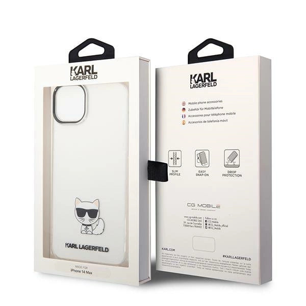 Karl Lagerfeld KLHCP14MCTTR iPhone 14 Plus 6.7 "hardcase clear / transparent Choupette Body