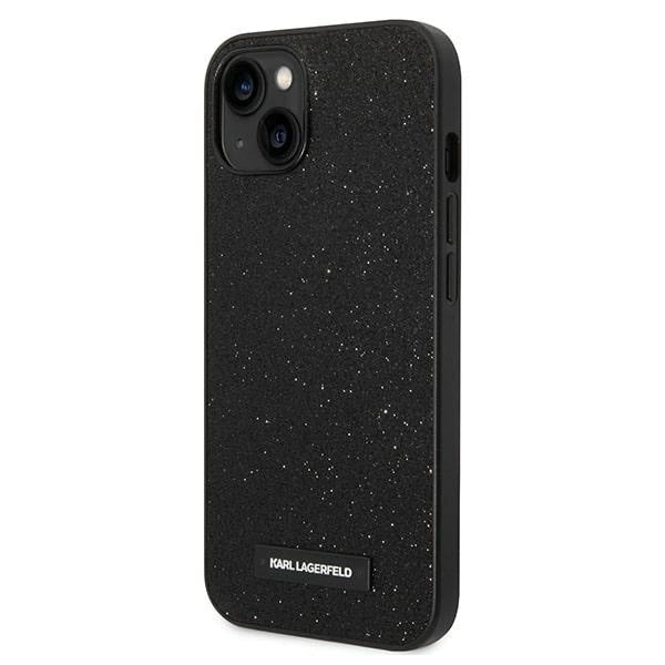 Karl Lagerfeld KLHCP14MG2ELK iPhone 14 Plus 6.7 "hardcase black / black Glitter Plaque Logo