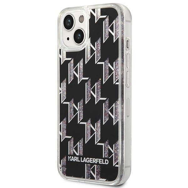 Karl Lagerfeld KLHCP14MLMNMK iPhone 14 Plus 6.7 "hardcase black / black Liquid Glitter Monogram