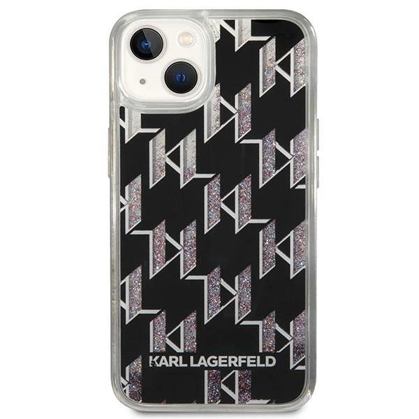 Karl Lagerfeld KLHCP14MLMNMK iPhone 14 Plus 6.7 "hardcase black / black Liquid Glitter Monogram