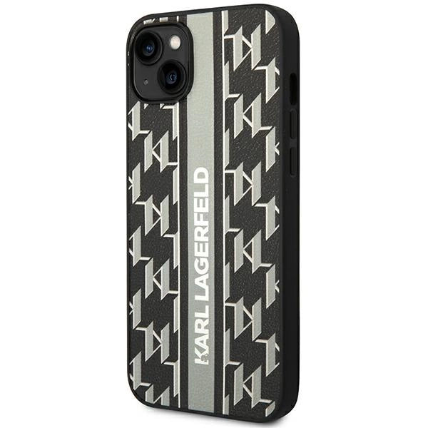 Karl Lagerfeld KLHCP14MPGKLSKG iPhone 14 Plus 6.7 "hardcase gray / gray Monogram Stripe