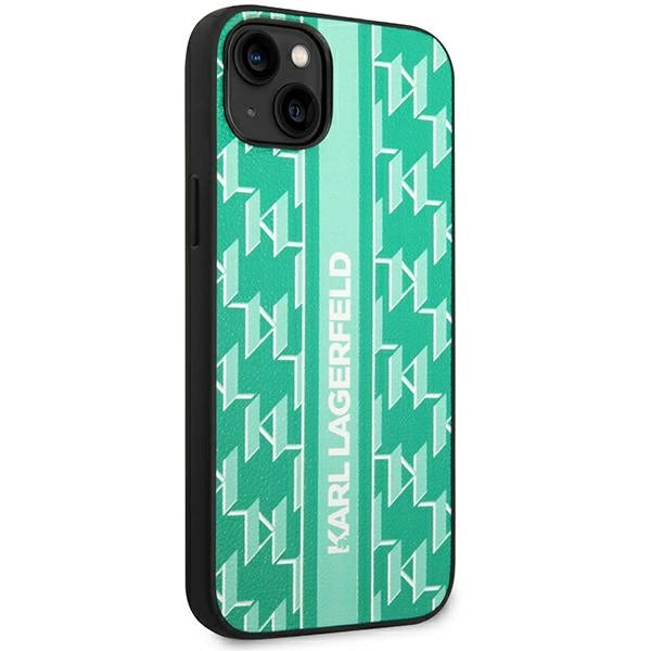 Karl Lagerfeld KLHCP14MPGKLSKN iPhone 14 Plus 6.7 "hardcase green / green Monogram Stripe