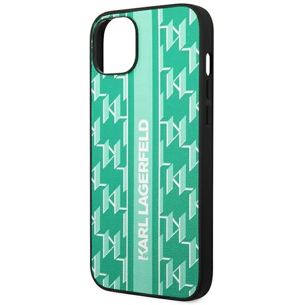 Karl Lagerfeld KLHCP14MPGKLSKN iPhone 14 Plus 6.7 "hardcase green / green Monogram Stripe