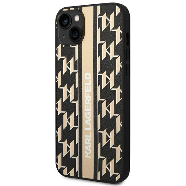 Karl Lagerfeld KLHCP14MPGKLSKW iPhone 14 Plus 6,7 "hardcase brown / brown Monogram Stripe