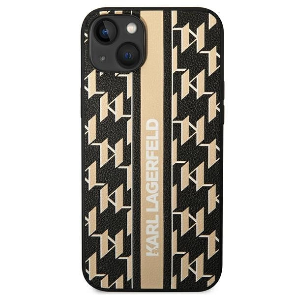 Karl Lagerfeld KLHCP14MPGKLSKW iPhone 14 Plus 6,7 "hardcase brown / brown Monogram Stripe