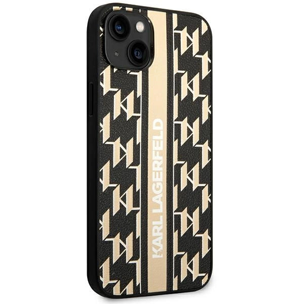 Karl Lagerfeld KLHCP14MPGKLSKW iPhone 14 Plus 6,7 "hardcase brown / brown Monogram Stripe
