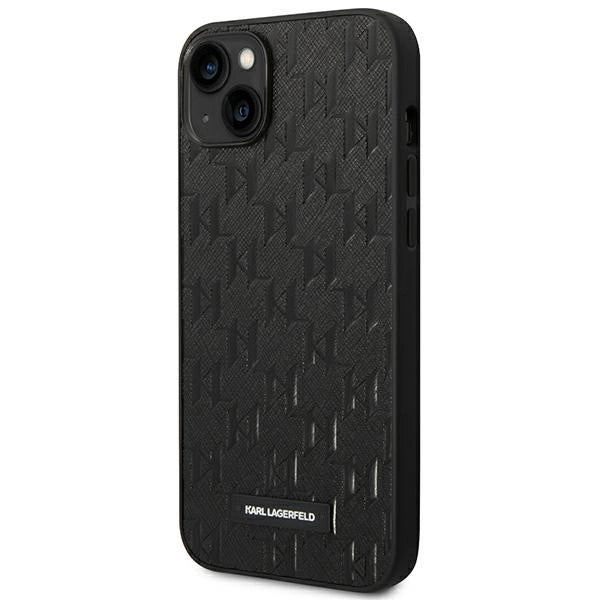 Karl Lagerfeld KLHCP14MSAKLHPK iPhone 14 Plus 6.7 "hardcase black / black Saffiano Mono Metal Logo