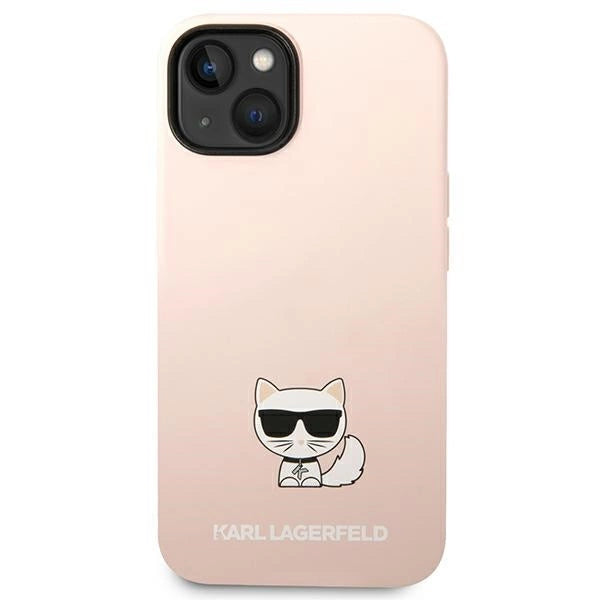 Karl Lagerfeld KLHCP14MSLCTPI iPhone 14 Plus 6.7 "hardcase light pink / light pink Silicone Choupette Body