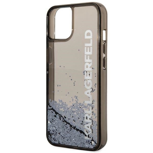 Karl Lagerfeld KLHCP14SLCKVK iPhone 14 6.1 "black / black hardcase Liquid Glitter Elong