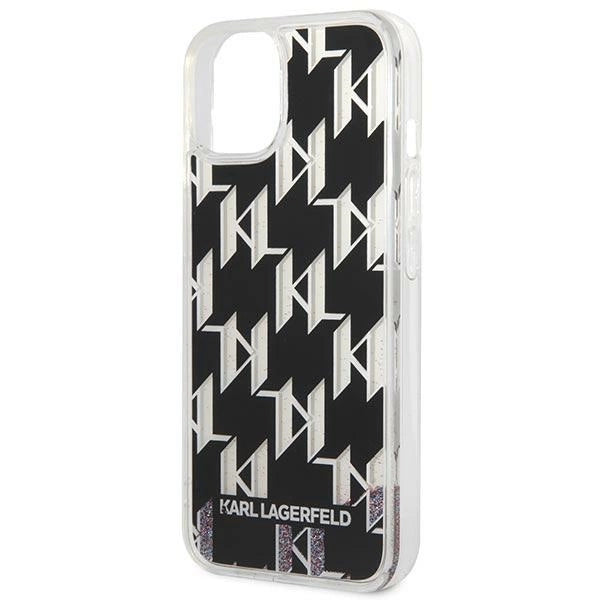 Karl Lagerfeld KLHCP14SLMNMK iPhone 14 6.1 "hardcase black / black Liquid Glitter Monogram