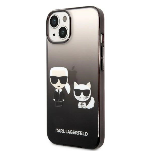 Karl Lagerfeld KLHCP14STGKCK iPhone 14 6,1 "hardcase black / black Gradient Ikonik Karl & Choupette