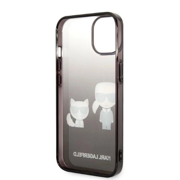 Karl Lagerfeld KLHCP14STGKCK iPhone 14 6,1 "hardcase black / black Gradient Ikonik Karl & Choupette